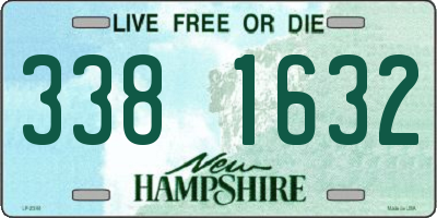 NH license plate 3381632
