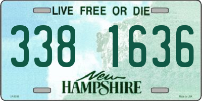 NH license plate 3381636
