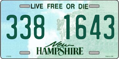 NH license plate 3381643