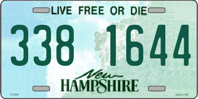 NH license plate 3381644