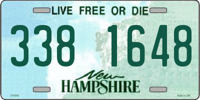 NH license plate 3381648