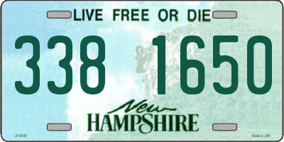 NH license plate 3381650