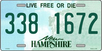 NH license plate 3381672