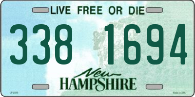 NH license plate 3381694