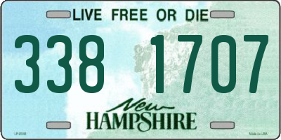 NH license plate 3381707