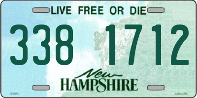 NH license plate 3381712