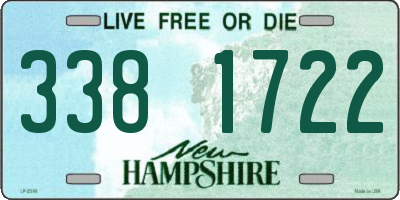 NH license plate 3381722