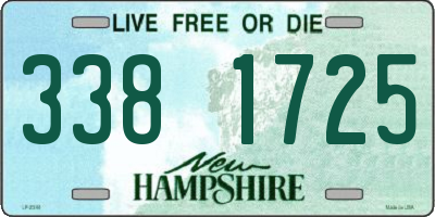 NH license plate 3381725