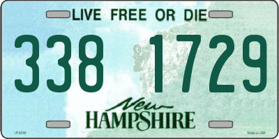 NH license plate 3381729