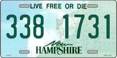 NH license plate 3381731
