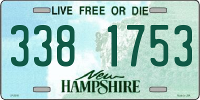 NH license plate 3381753
