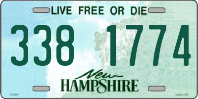 NH license plate 3381774