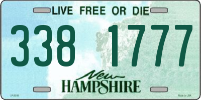 NH license plate 3381777