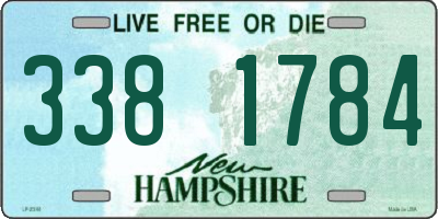 NH license plate 3381784