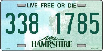 NH license plate 3381785
