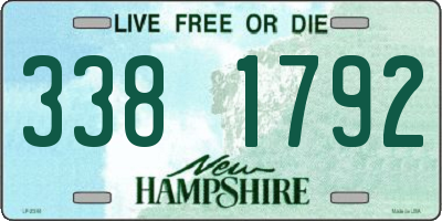 NH license plate 3381792
