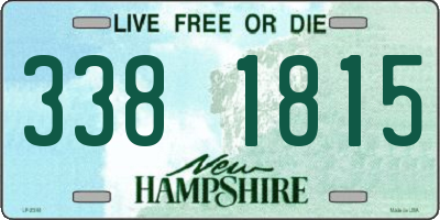 NH license plate 3381815