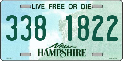 NH license plate 3381822