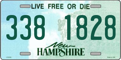 NH license plate 3381828