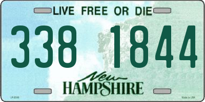 NH license plate 3381844
