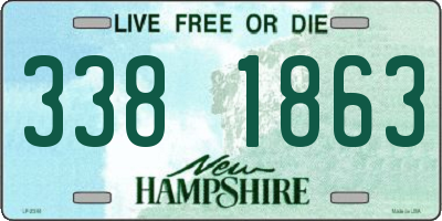 NH license plate 3381863