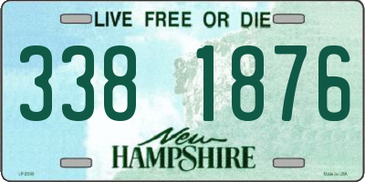 NH license plate 3381876