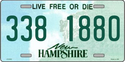 NH license plate 3381880