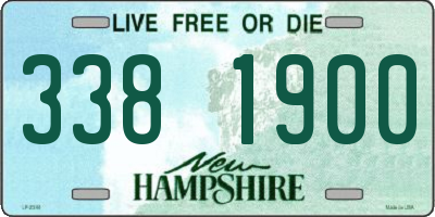 NH license plate 3381900