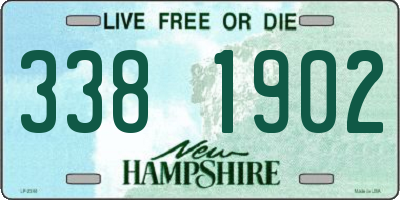 NH license plate 3381902
