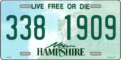 NH license plate 3381909