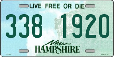 NH license plate 3381920