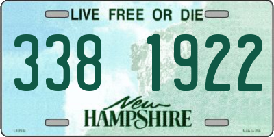 NH license plate 3381922