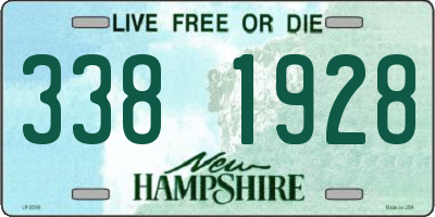 NH license plate 3381928