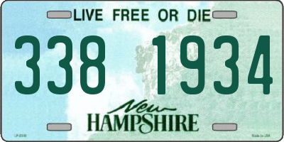 NH license plate 3381934