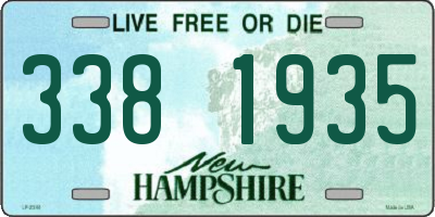 NH license plate 3381935