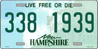NH license plate 3381939