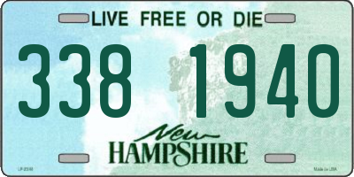 NH license plate 3381940