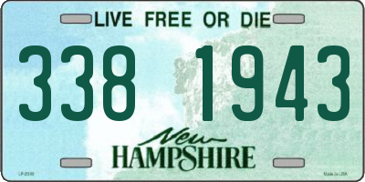 NH license plate 3381943