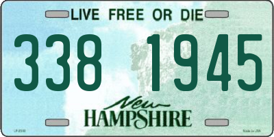 NH license plate 3381945