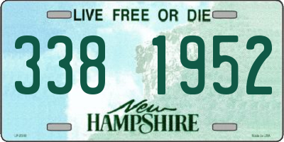 NH license plate 3381952