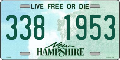 NH license plate 3381953