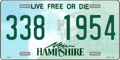 NH license plate 3381954
