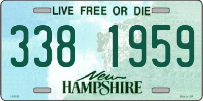 NH license plate 3381959
