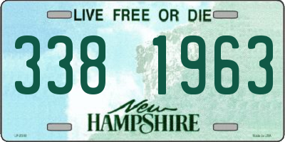 NH license plate 3381963