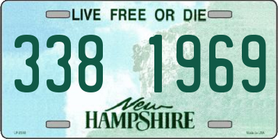 NH license plate 3381969