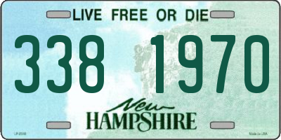 NH license plate 3381970
