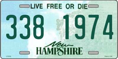 NH license plate 3381974