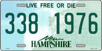 NH license plate 3381976