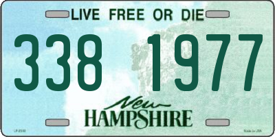 NH license plate 3381977