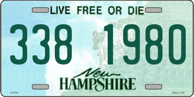 NH license plate 3381980